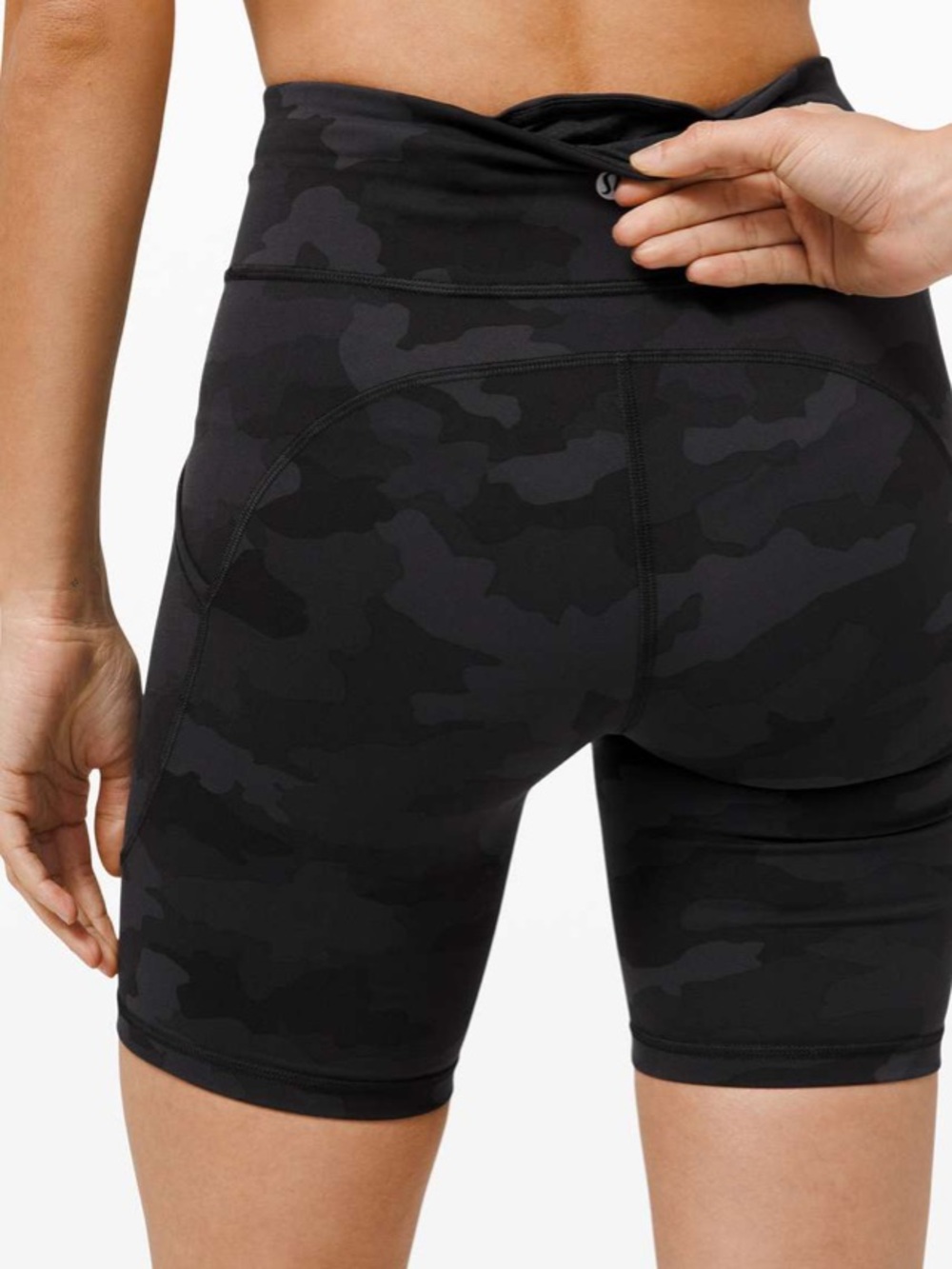 Lululemon Lululemon Invigorate High Rise Short 8" Heritage 365 Camo Deep Coal 6